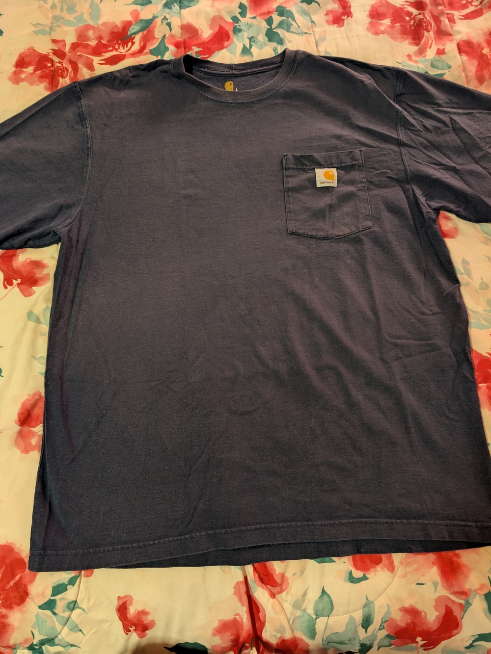 Carhartt Navy Short-Sleeve Pocket Tee